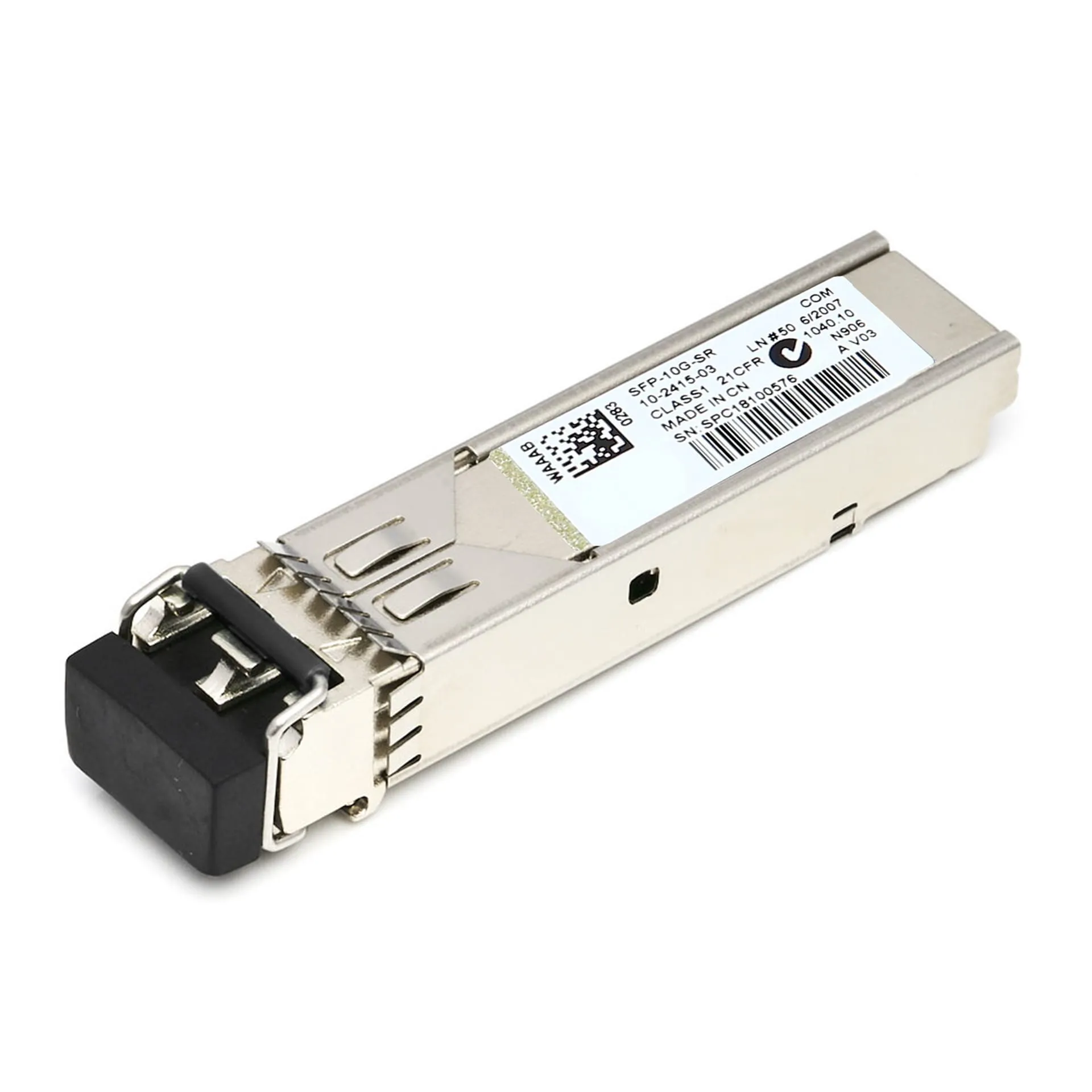 TRANSCEIVER DELL SFP-10G-SR RJ45 UFIBER MODULO DE SFP A RJ45, DISTANCIA HASTA 100M (1 GBPS) O 30M (10 GBPS), vista 3